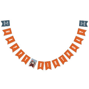 Pool Party Shark Happy Birthday Party Bunting Flags