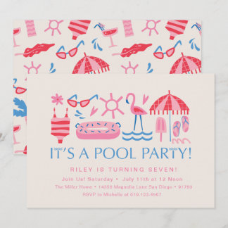 Pool Party | Splash Party | Swim Party Invitation