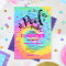 Pool Party Tie Dye Invitation Pool Birthday