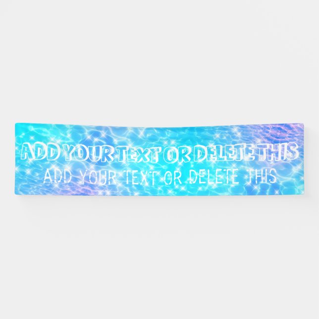 Pool party Tropical party Summer party Water party Banner (Horizontal)