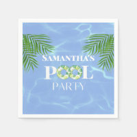 Pool Paty Paper Napkin