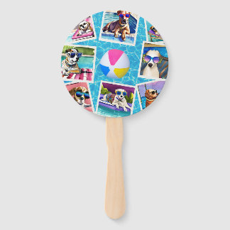 Pool Pawty Hand Fan