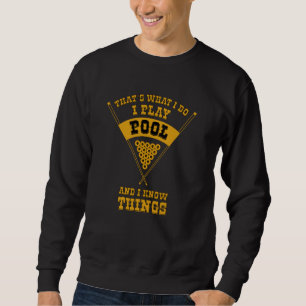 Pool Player 8-Ball Billard Cue - Billiard Sweatshirt