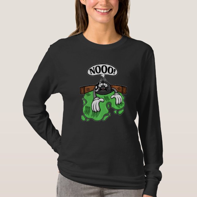 Pool Player Billiard Scratching Billiard Ball Bill T-Shirt (Front)