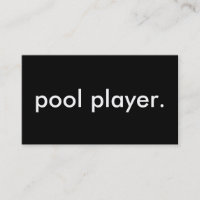 pool player.