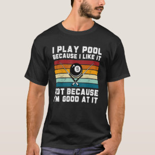   Pool Player For Billiard   Retro Billiards T-Shirt