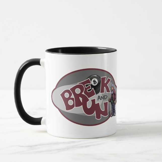 Pool Players Break and Run Mug (Left)