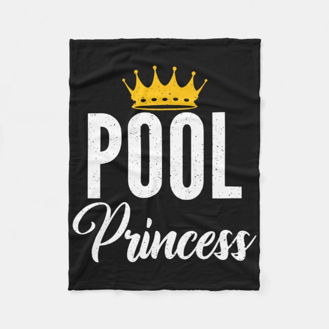 Pool Princess Pool Billiards Princess  Fleece Blanket (Front)