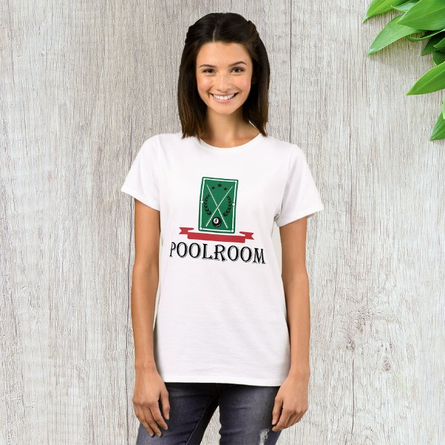 Pool Room Womens T-Shirt (Creator Uploaded)