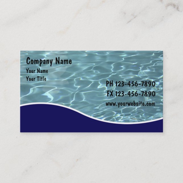 Pool Service Cards (Front)
