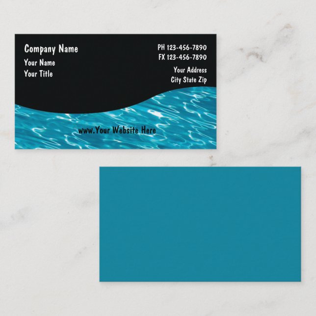 Pool Service Cards_5 Business Card (Front/Back)