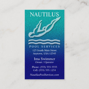 Pool Services Business Cards