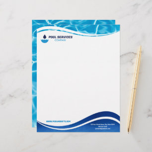 Pool Services Company Letterhead   Swimming Pools 