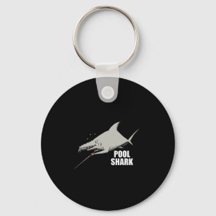 Pool Shark Billiards Design For Gift Pool Player Keychain