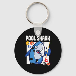 Pool Shark Billiards Player 9 Ball  Keychain