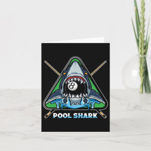 Pool Shark Billiards Pool Snooker Billiards Rack  Card