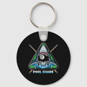 Pool Shark Billiards Pool Snooker Billiards Rack Keychain