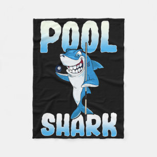 Pool Shark Funny Pool Billiards Player Fleece Blanket
