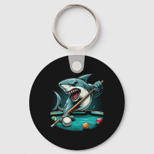 Pool Shark Funny Pool Player Billiards Billiard 8- Keychain