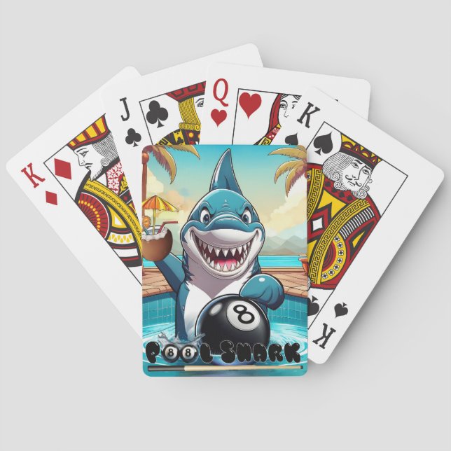 Pool Shark  Playing Cards (Back)