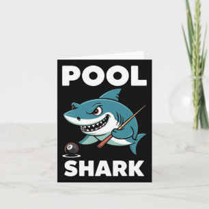 Pool Shark Snooker Player Funny Billiards  Card