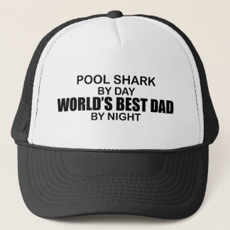 Pool Shark World's Best Dad by Night Trucker Hat
