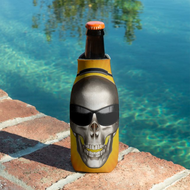 pool skull bottle cooler (In Situ Pool)
