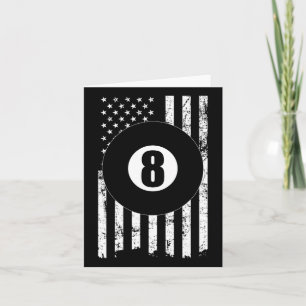 Pool Snooker Billiards Player 8 Ball Usa American Card