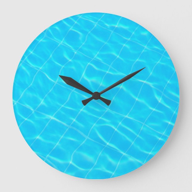 pool swim swimmingpool sport water texture blue large clock (Front)