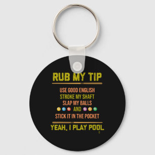 Pool Table Billiard Player Sports Billiard Gift Keychain