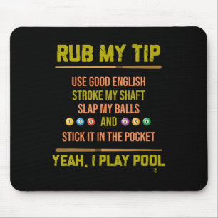 Pool Table Billiard Player Sports Billiard Gift  Mouse Pad