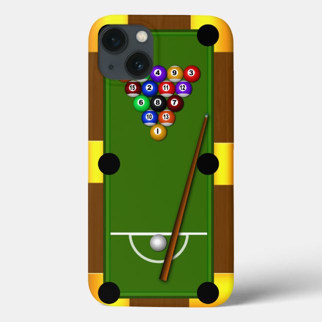 Pool Table Billiards 8 Eight Ball Tough Xtreme Case-Mate iPhone Case (Back)