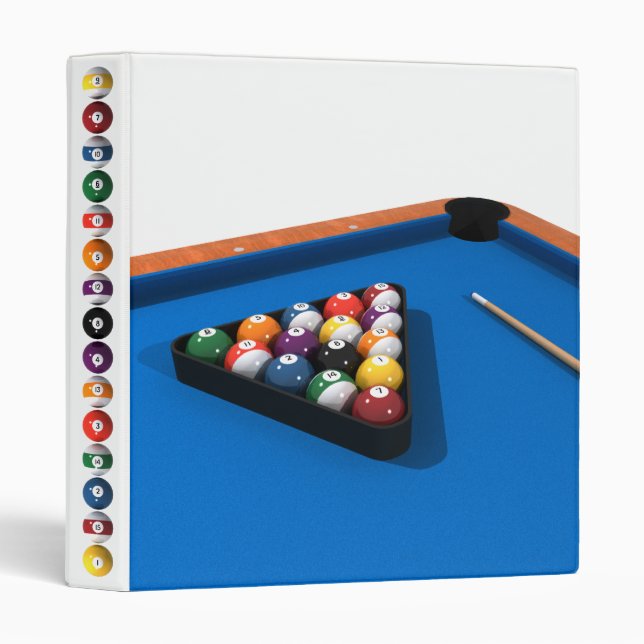 Pool Table / Billiards: Custom Binder (Front/Spine)