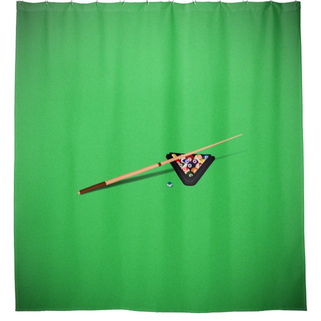 Pool Table Cue Stick and Balls (Front)