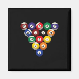 Pool Table Funny Pool Player Billiards Halloween C Magnet