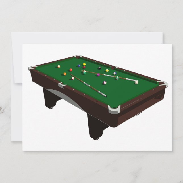 Pool Table Invitations (Front)