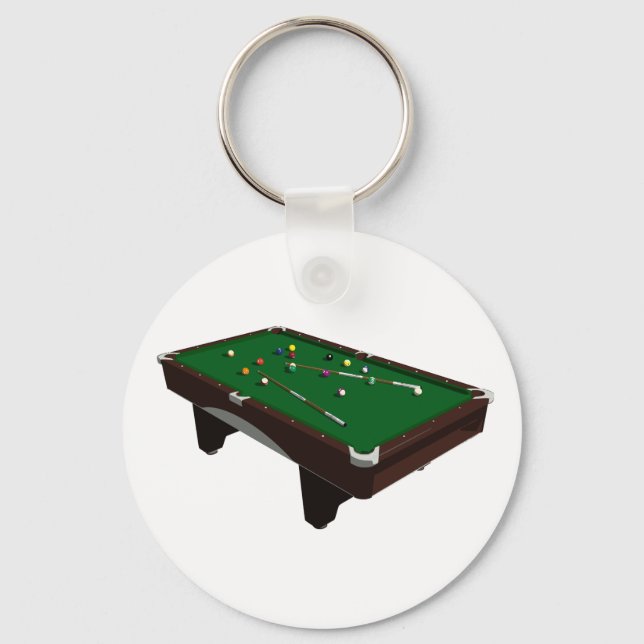 Pool Table Keychain (Front)