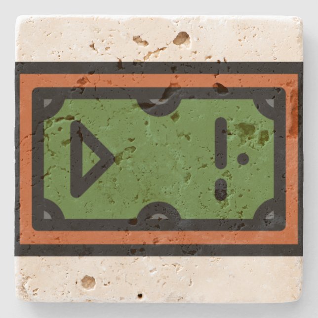 pool-table stone coaster (Front)