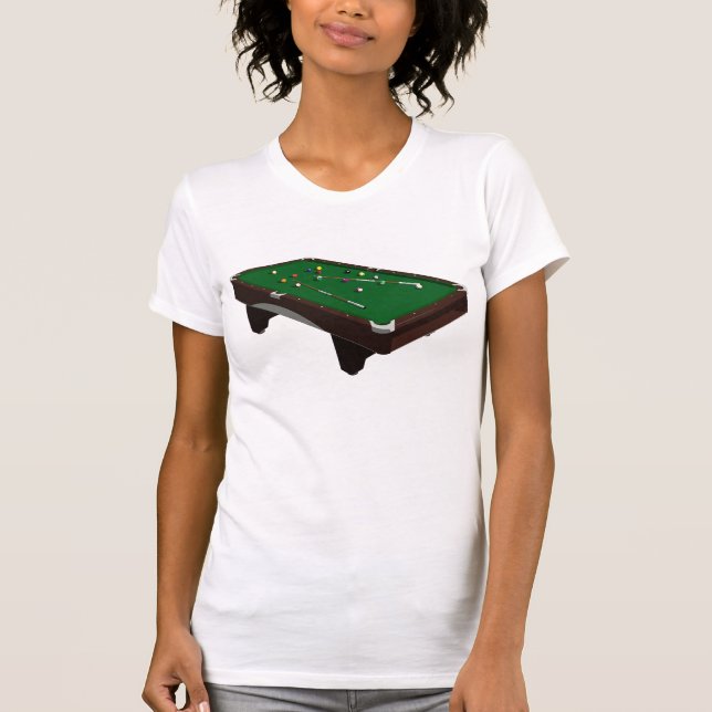 Pool Table Womens T-Shirt (Front)