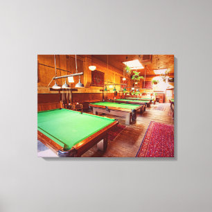 Pool Tables Canvas Print