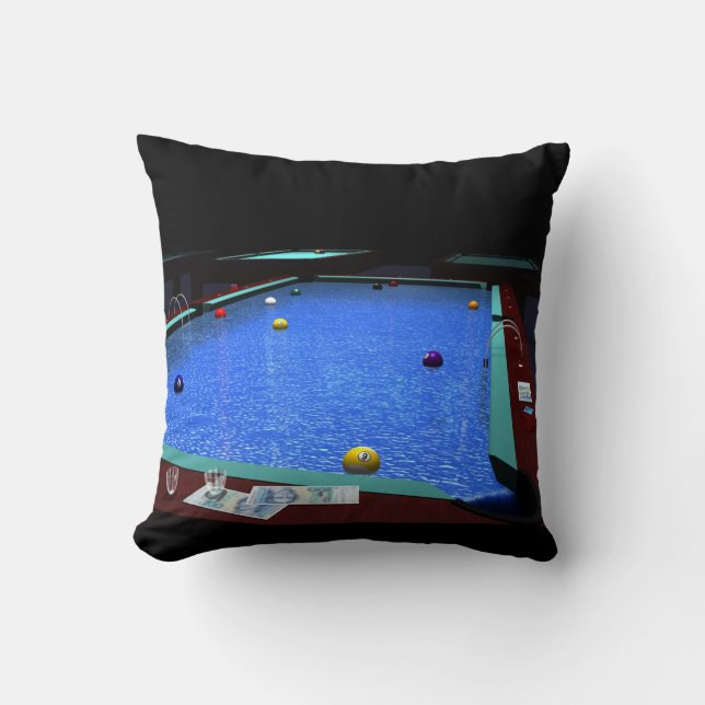 Pool Throw Pillow (Front)