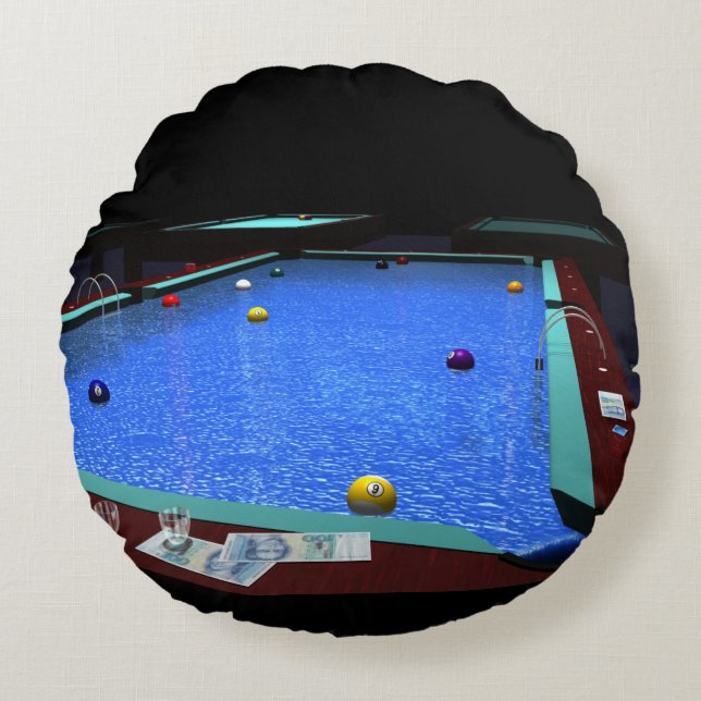 Pool Throw Pillow (Front)