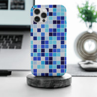 Pool Tiles, Blue Mosaic Tiles, Geometric Pattern