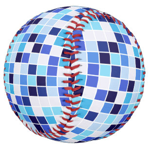Pool Tiles, Blue Mosaic Tiles, Geometric Pattern Softball
