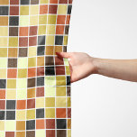 Pool Tiles, Brown Mosaic Tiles, Geometric Pattern Scarf<br><div class="desc">Elegant,  stylish and sophisticated mosaic tiles in brown colour. Modern and trendy gift,  perfect for the geometric pattern lover in your life.</div>
