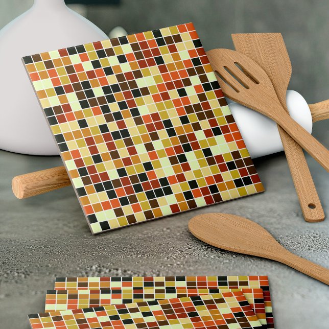Pool Tiles, Brown Mosaic Tiles, Geometric Pattern Tile (Creator Uploaded)