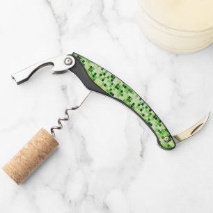 Pool Tiles, Green Mosaic Tiles, Geometric Pattern Corkscrew