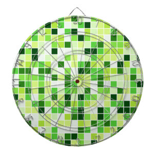 Pool Tiles, Green Mosaic Tiles, Geometric Pattern Dartboard