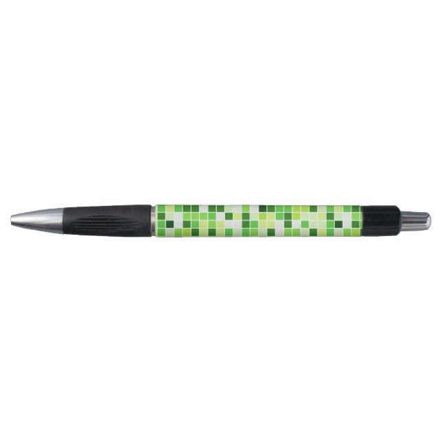 Pool Tiles, Green Mosaic Tiles, Geometric Pattern Pen (Front)