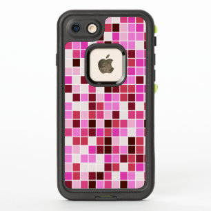 Pool Tiles, Pink Mosaic Tiles, Geometric Pattern